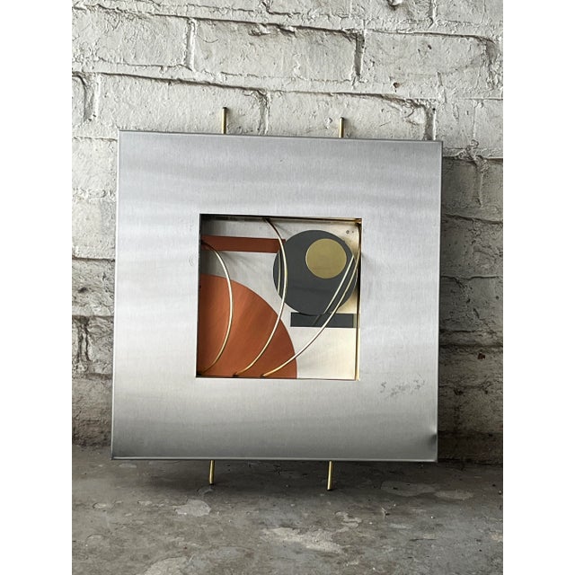 Motivated Seller: 1990s Brutalist Mixed Metal Wall Sculptures Attributed to Curtis Jere - Set of 4 For Sale - Image 9 of 15