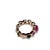 Baroque Bochic "Capri" Ruby & Multi Tourmalines Ring Set In 18K Gold & Silver For Sale - Image 3 of 8