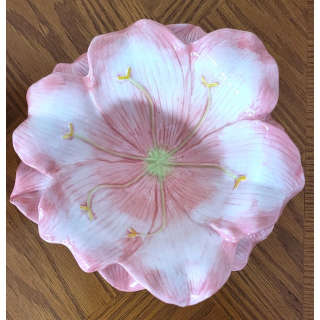 Vintage Mid-Century Modern Ambiance Collections Majolica Lily Dessert Bowls - Set of 4 For Sale - Image 9 of 9