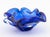Murano Cobalt Blue Art Glass Articles, 4 For Sale - Image 9 of 12