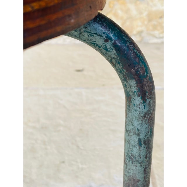 Vintage Tripod Stool in the style of Jean Prouvé, 1940s For Sale - Image 15 of 18