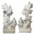 Pair of Carved Alabaster Garnitures With Birds and Grapes For Sale