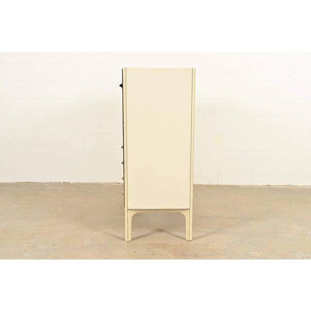 Raymond Loewy for Doubinsky Frères Mid-Century Modern Highboy Dresser, 1960s For Sale - Image 10 of 12