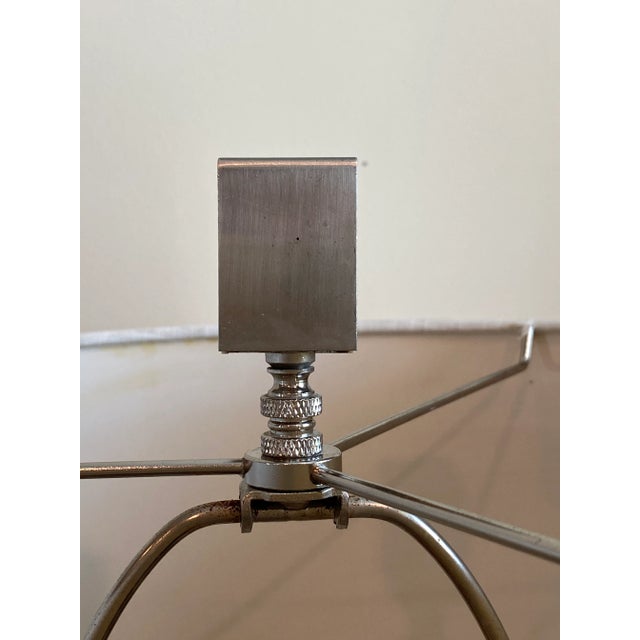 White Allison K West Mother of Pearl Thumbprints Table Lamp M For Sale - Image 8 of 13