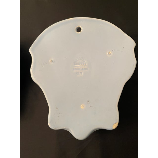 English Pair of 1930s Bretby English Glazed Ceramic Wall Pockets For Sale - Image 3 of 7