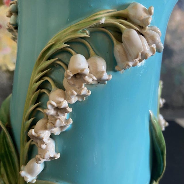 Antique Minton Majolica Vase, 1800s For Sale - Image 3 of 10