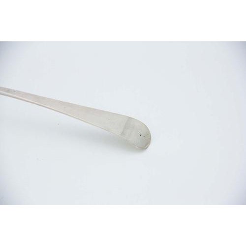 Plain Silver Soup Ladle with Handle For Sale - Image 3 of 4