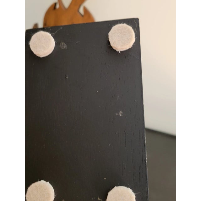 Vintage 1960s Teak Modernist Sculptures - a Pair For Sale - Image 10 of 12