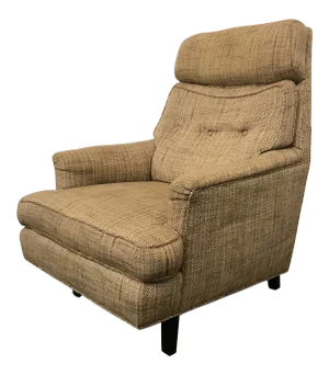 Mid-Century Modern Dunbar High Back Club Chair
