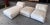 2020s Pair of Montauk "Jill" Ottomans in Cream Off-White Velvet For Sale - Image 5 of 6