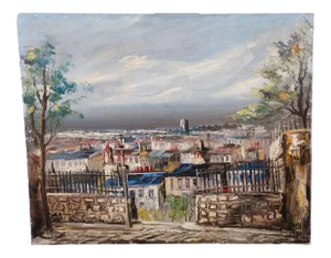 Oil on Canvas, Montmartre, Paris, 1970s