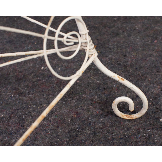 English Victorian Three-Tier Demilune Wire Garden Plant Stand For Sale - Image 15 of 18