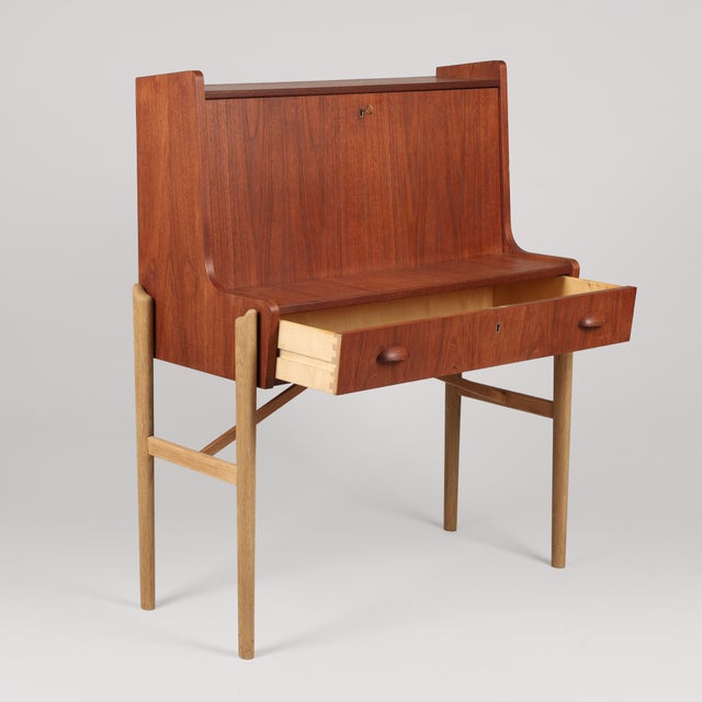 1960s Danish Teak Secretary Desk, 1960s For Sale - Image 5 of 7