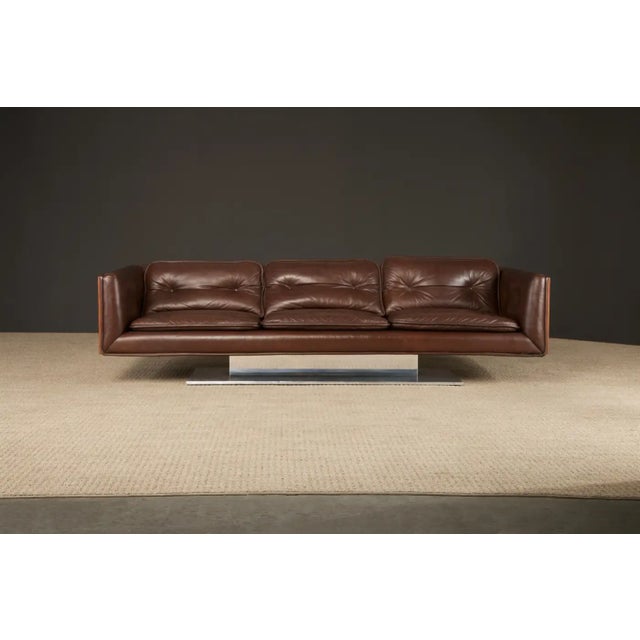 This exceptionally rare and highly sought-after collectors piece (with celebrity provenance) is a Warren Platner Executive...