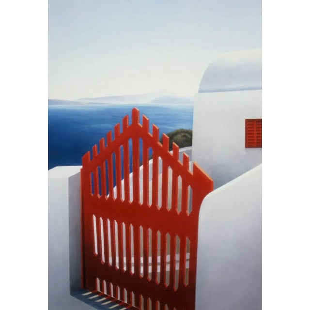 1990 'Red Gate" Architectural Artist Proof's Screenprint by Elena Borstein For Sale