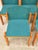 Chairs in Ash and Green Fabric, Italy, 1970s, Set of 5 For Sale - Image 4 of 12