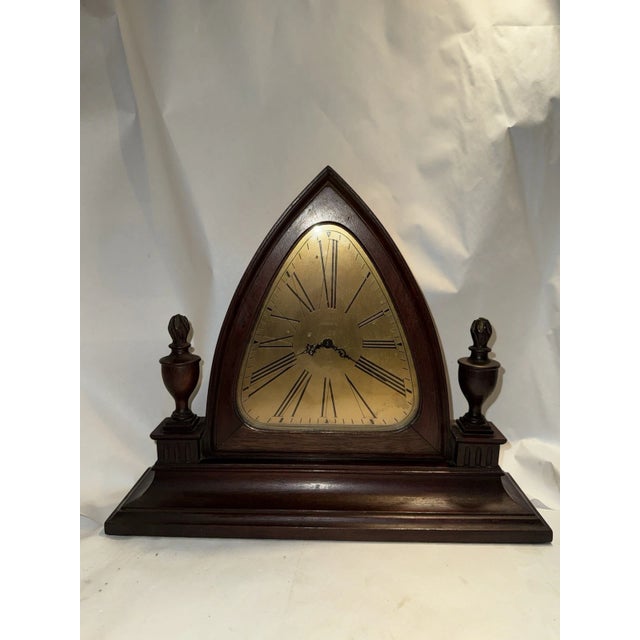 Brown Antique Waltham Edwardian Desk or Mantel Clock For Sale - Image 8 of 11