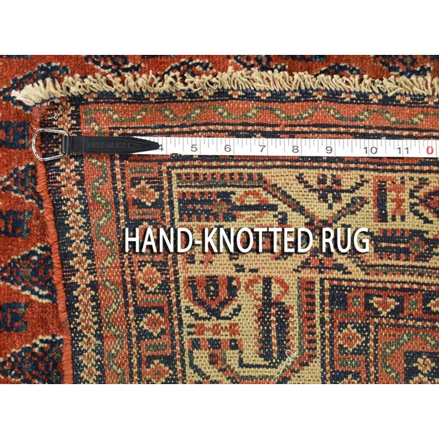 1920s Antique Persian Seraban Wool Hand Knotted Oriental Rug For Sale In New York - Image 6 of 7