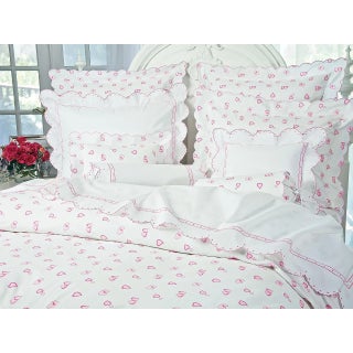 Lovable 21 Duvet Cover in Pink in Twin For Sale