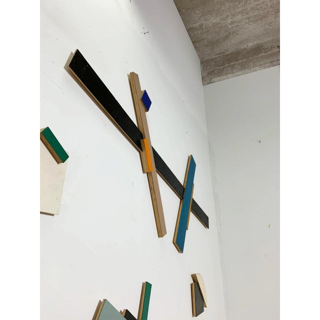 D. 1979 Post Modern Large Scale Wall Mounted Sculpture by Tom Holste For Sale In Boston - Image 6 of 13