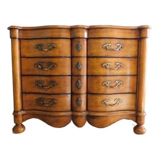 Late 20th Century Furniture Traditional 8-Drawer Fruitwood Dresser/Chest of Drawers For Sale