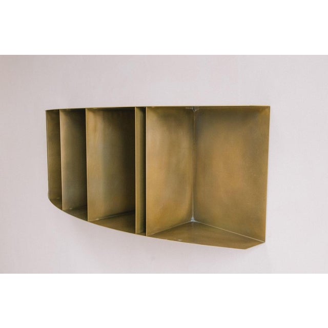 Not Yet Made - Made To Order Chowa Brass Shelf by Zincutec For Sale - Image 5 of 10