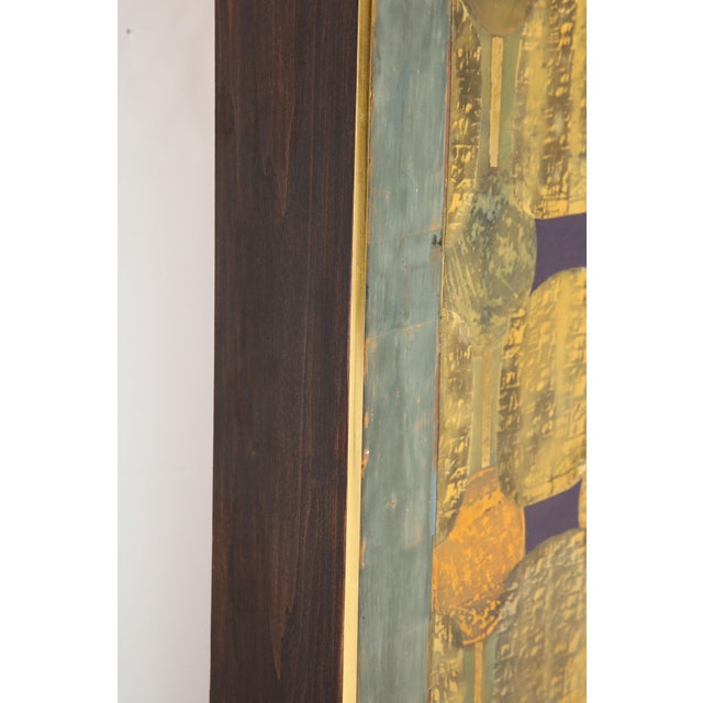 Simrel Achenbach "You Are" Gouache Painting on Wood, Circa 1993 For Sale In New York - Image 6 of 10