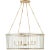 Cadence Large Chandelier in Hand-Rubbed Antique Brass with Antique Mirror Designer: Carrier and Company Fixture Height:...