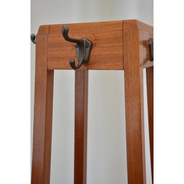 Wood Mid-Century Modern Mahogany Coat Stand from G. W. Evans, England, 1962 For Sale - Image 7 of 18