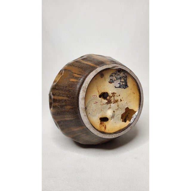 Brown Stoneware Vase by Jean Langlade, 1920s For Sale - Image 8 of 8