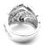 Cartier Cartier 18k White Gold Diamond Waves Large Ring, size 8.25 For Sale - Image 4 of 9