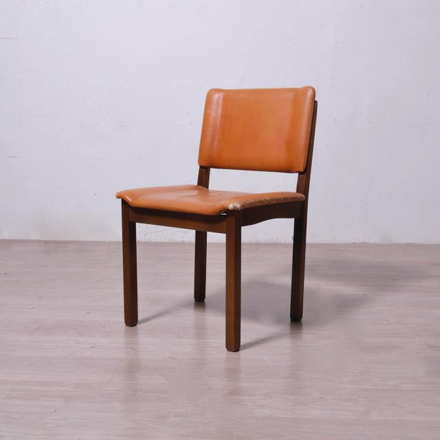 Vintage Leather Chairs, 1970s, Set of 4 For Sale - Image 15 of 18