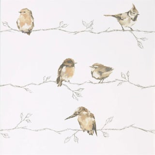 Harlequin Perisco Wallpaper in Neutral/Chalk For Sale
