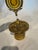 Victorian Pair of Antique Victorian Ormolu Perfume Bottles With Amber Glass and Original Daubers For Sale - Image 3 of 6