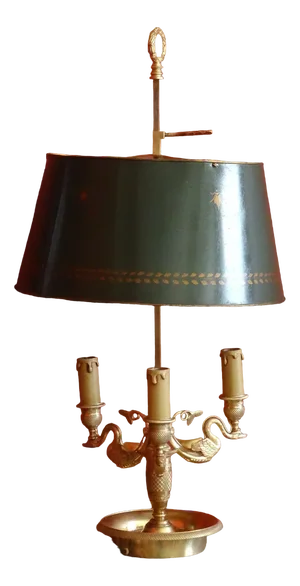 Empire Bouillotte Table Lamp in Bronze, 19th Century
