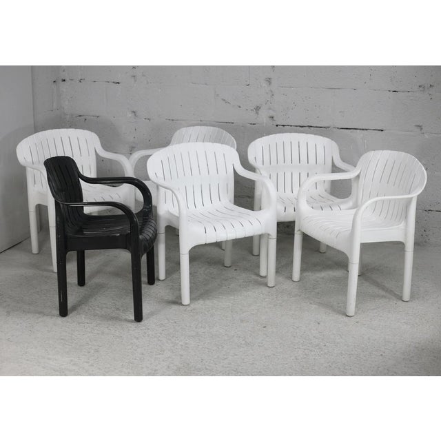 French Armchairs by Pierre Paulin for Allibert, 1980, Set of 6 For Sale - Image 9 of 18