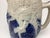 Ceramic Antique Whites of Utica Stoneware Figural Pitcher or Jug With Blue Decoration For Sale - Image 7 of 7