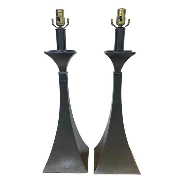 Pair of Sculptural Lamps by Stewart Ross James for Hansen, C. 1970s For Sale