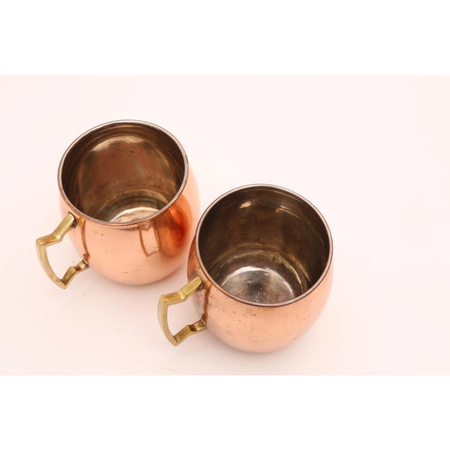Copper Moscow Mule Mugs - A Pair For Sale - Image 4 of 4