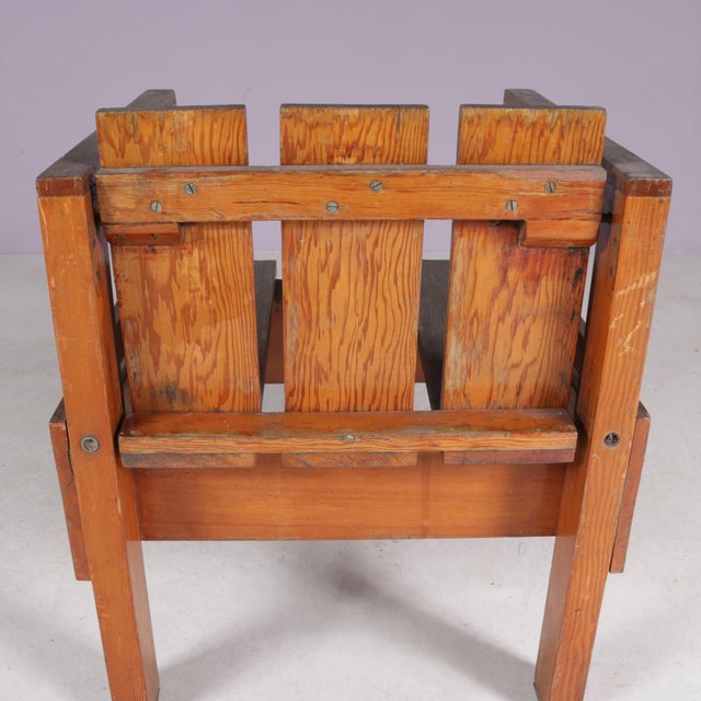 Teak Armchair in the style of Rietveld, Netherlands, 1960s For Sale - Image 9 of 12