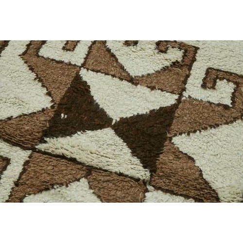 Beige Bohemian Runner Rug For Sale - Image 5 of 7