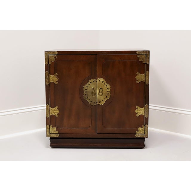 Henredon Asian Japanese Tansu Campaign Style Nightstand / Bedside Chest