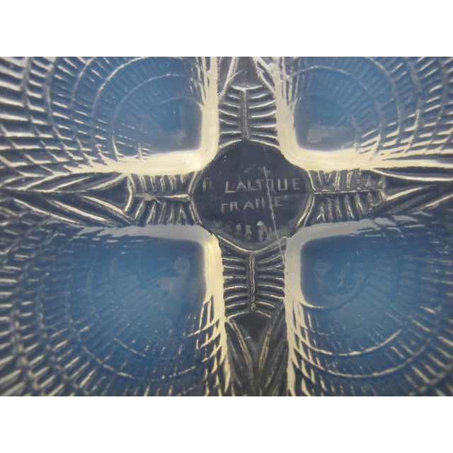 Rene Lalique France Coquilles Shell Opalescent Art Deco Glass 5 1/4" Bowl For Sale - Image 9 of 11