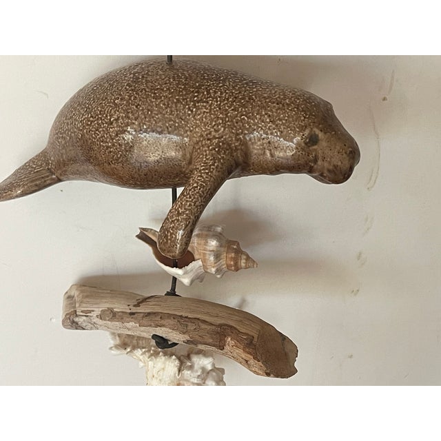 1960s 1960s Florida Coastal Sea Shells Manatee Mobile Sculpture For Sale - Image 5 of 7