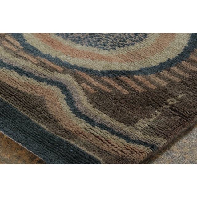 1950s Vintage Art Deco Wool Rug by Rug & Kilim, France, 1950–1959 For Sale - Image 5 of 8