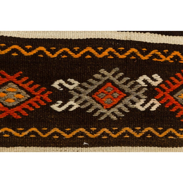 Brown 1960s Turkish Anatolian Hallway Runner Rug For Sale - Image 8 of 10