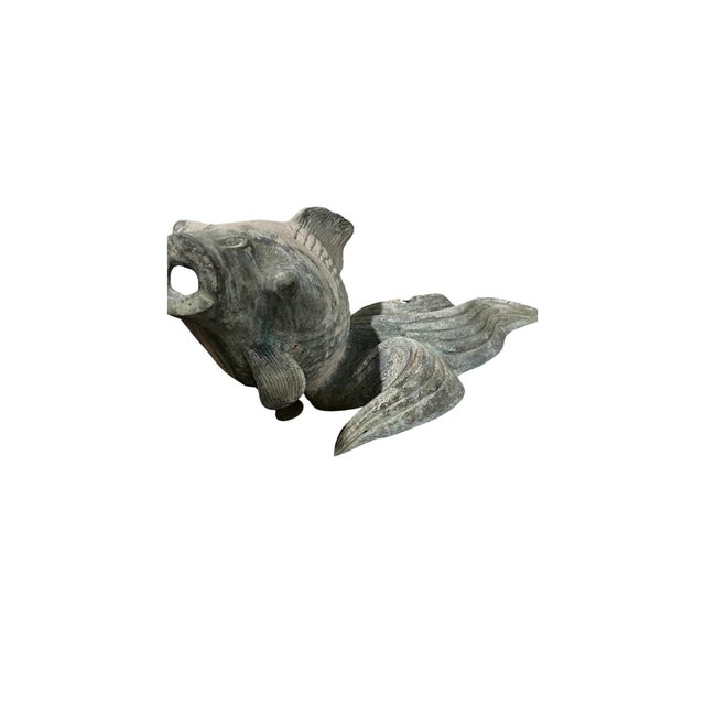 Metal Large Copper Koi Fish Fountain Sculpture, Attributed to Brian Cohen (1925–2020) For Sale - Image 7 of 8