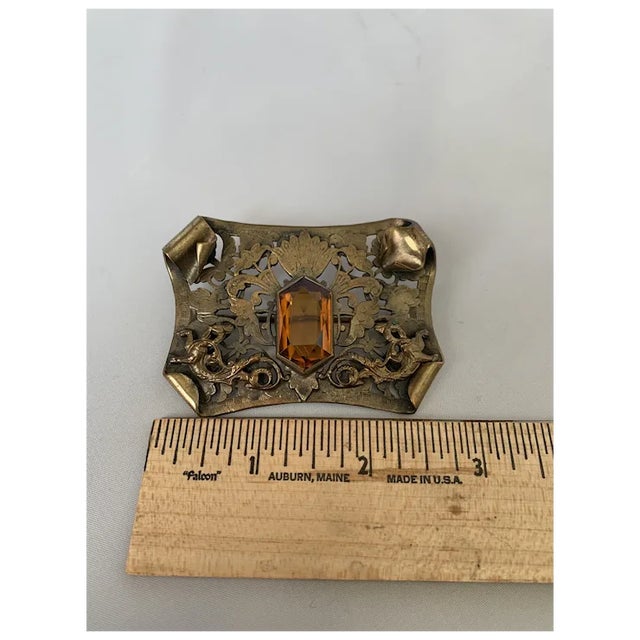 Bronze Late 19th Century Victorian Dragon Sash Pin For Sale - Image 8 of 9