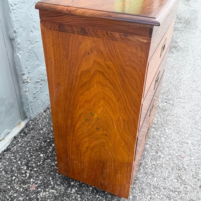 Wood Vintage Italian Style Wooden Jewelry/Silverware Chest For Sale - Image 7 of 9