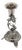 Silver Toothpick Holder with Chalice on Pitcher For Sale